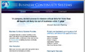 Business Continuity Systems